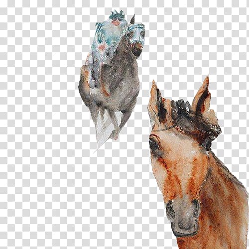 Horse racing Equestrianism, Horse Racing watercolor material transparent background PNG clipart