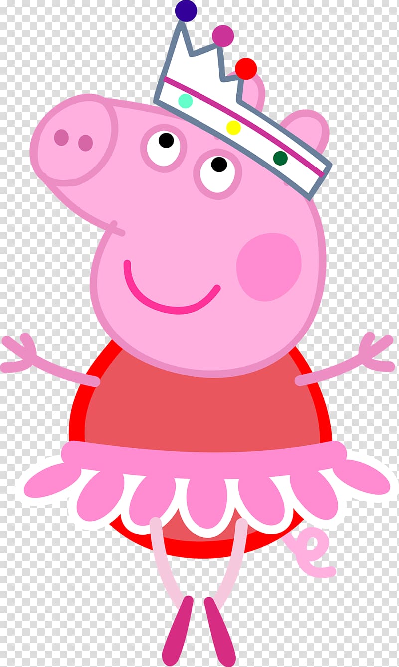 Peppa Pig, YouTube Iron-on Ballet Dancer T-shirt, peppa transparent background PNG clipart