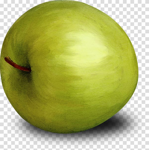 Granny Smith Big Apple Watermelon, Painted green Big Apple transparent background PNG clipart