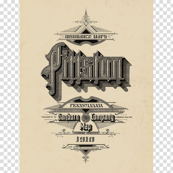 Pittston, Pennsylvania Sanborn Map Co Sanborn Maps Pittston Township, hand drawn single room dormitory transparent background PNG clipart