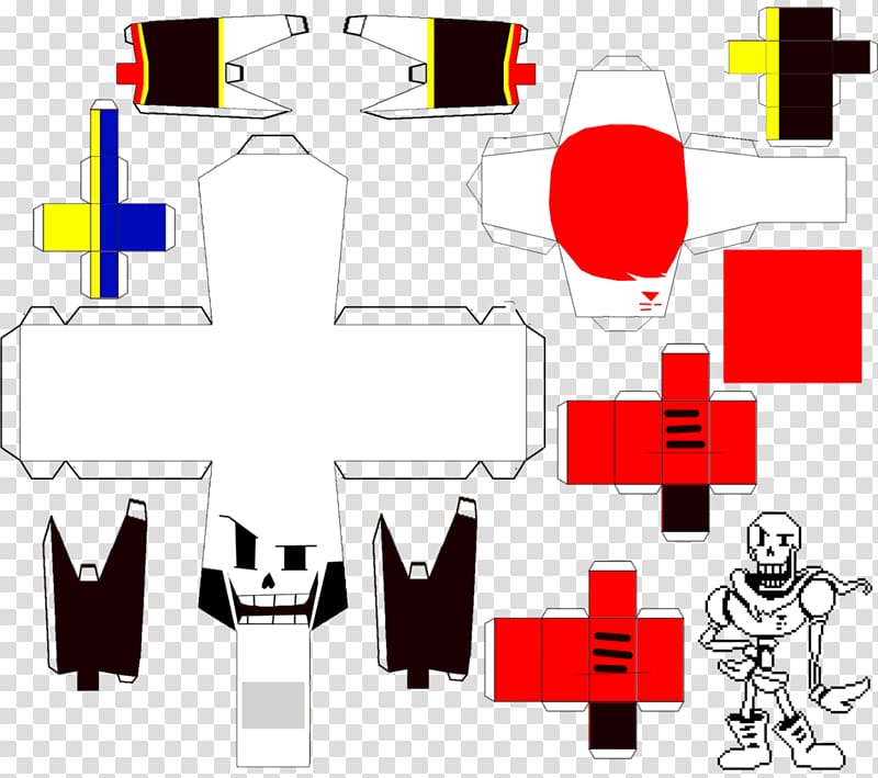 Undertale Paper model Papyrus, paper craft transparent background PNG clipart