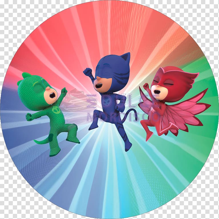 three green, blue, and red characters, Television show Entertainment One TeamTO Disney Junior, pj masks transparent background PNG clipart