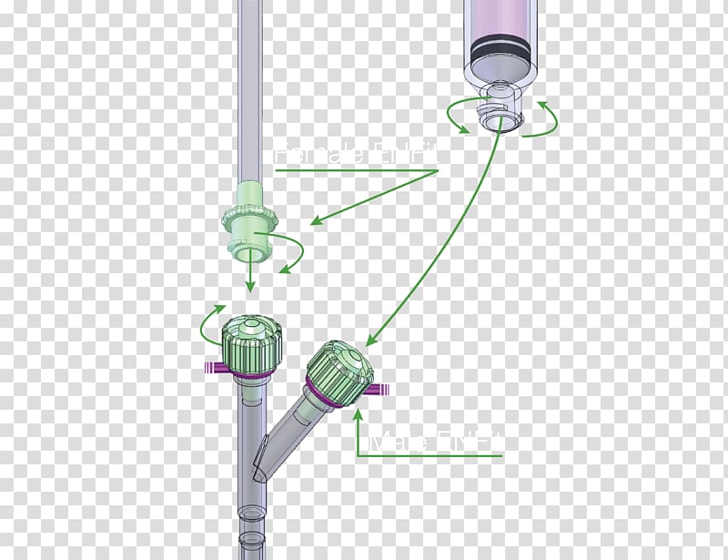 Feeding tube Adapter Luer taper Electrical connector Gastrostomy, syringe transparent background PNG clipart