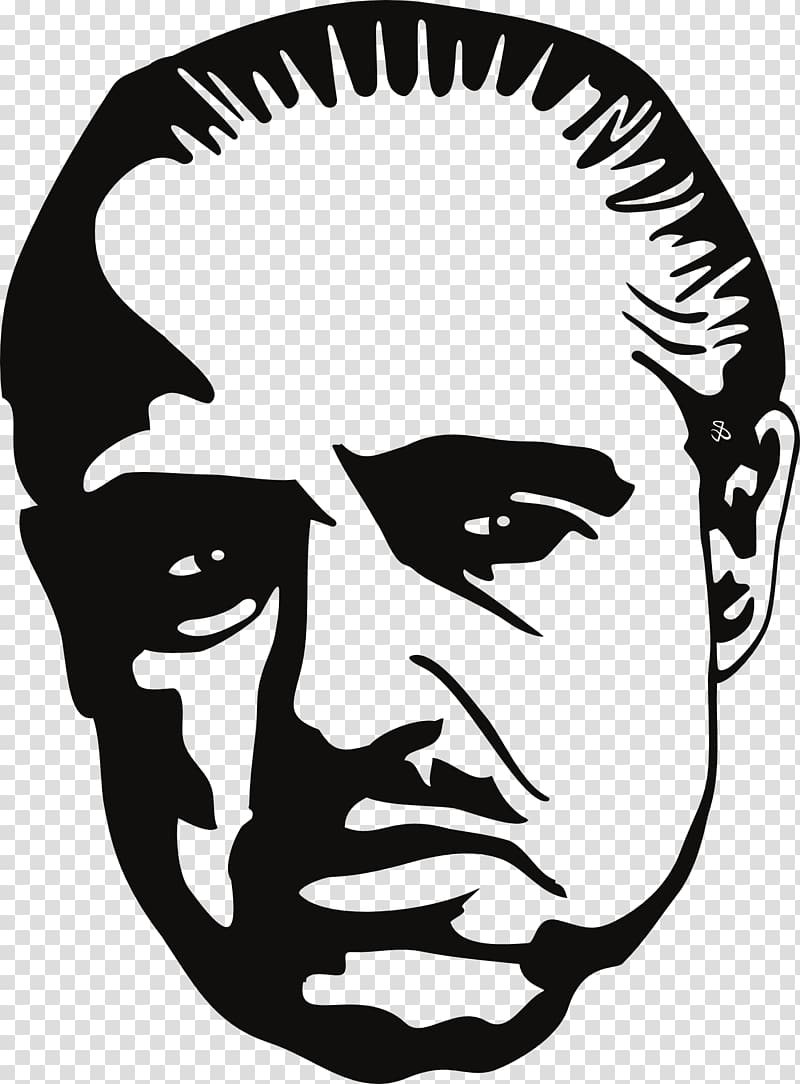 Download The Godfather stencil artwork, Marlon Brando The Godfather ...