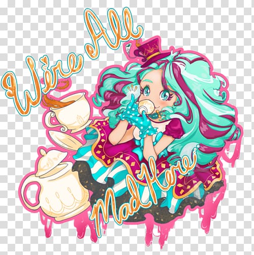 Mad Hatter Alice\'s Adventures in Wonderland Ever After High Alice in Wonderland, Lili reinhart transparent background PNG clipart