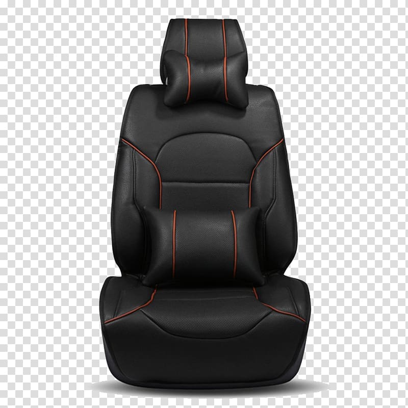 black leather vehicle seat, Car seat Car seat, Black Car Seats transparent background PNG clipart
