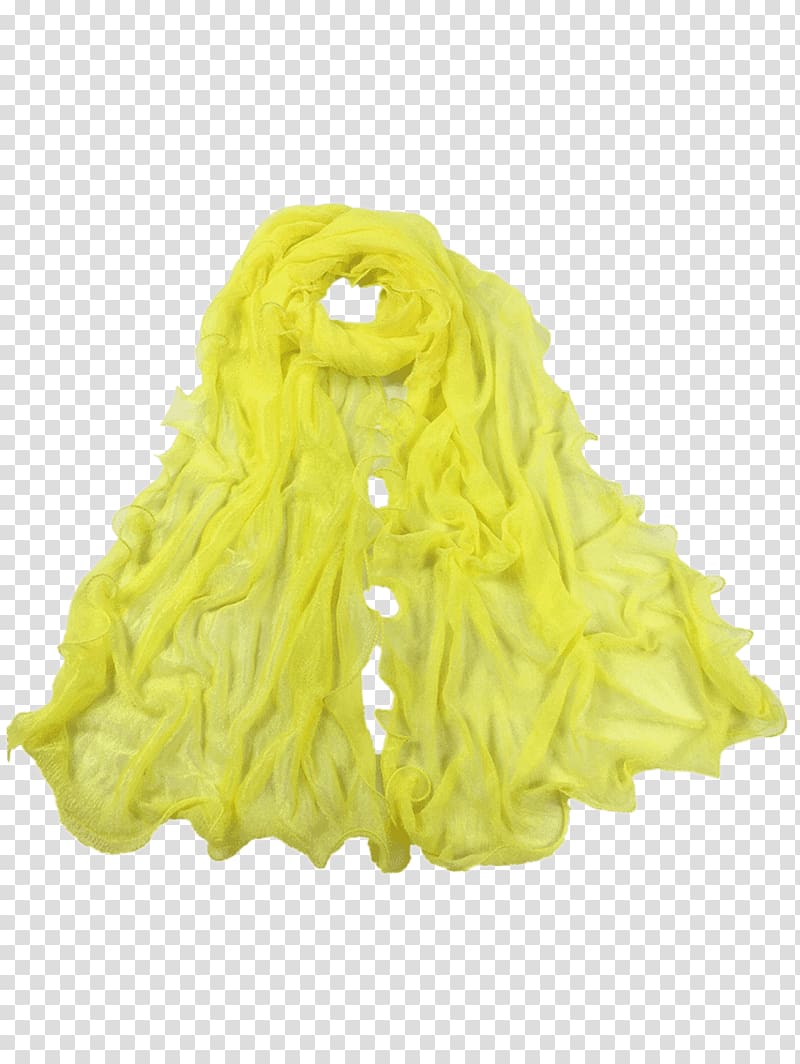 Scarf, soft yellow transparent background PNG clipart