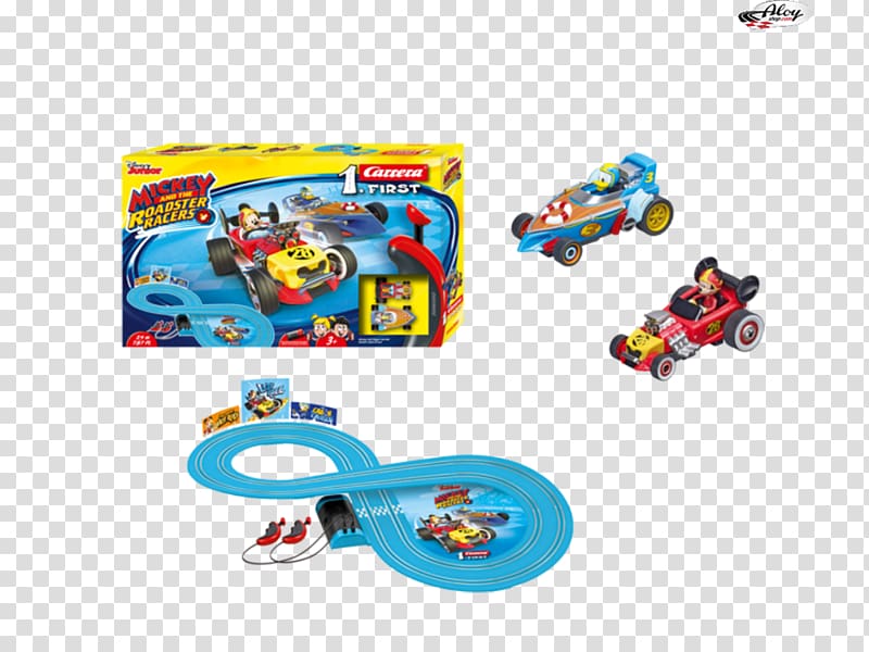 Mickey Mouse Carrera Racing Slot car, mickey mouse transparent background PNG clipart