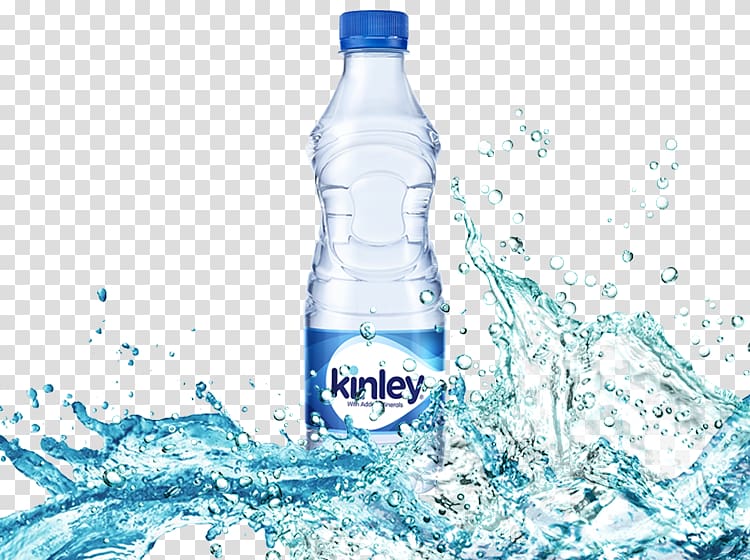 Fizzy Drinks Kinley Coca-Cola Carbonated water, Water Bottle Mockup transparent background PNG clipart