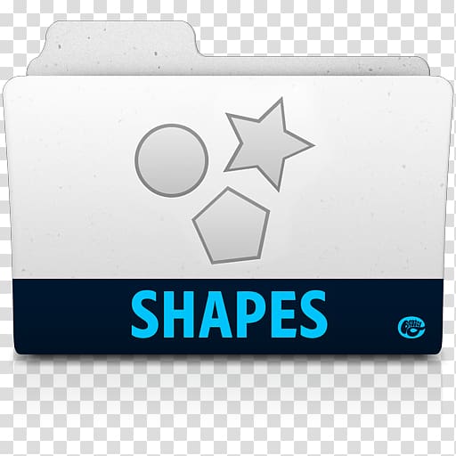 Shapes signage, computer accessory brand multimedia, Shapes folder transparent background PNG clipart