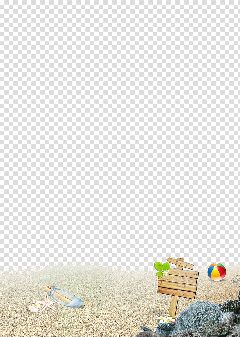 Poster Template CorelDRAW, beach transparent background PNG clipart