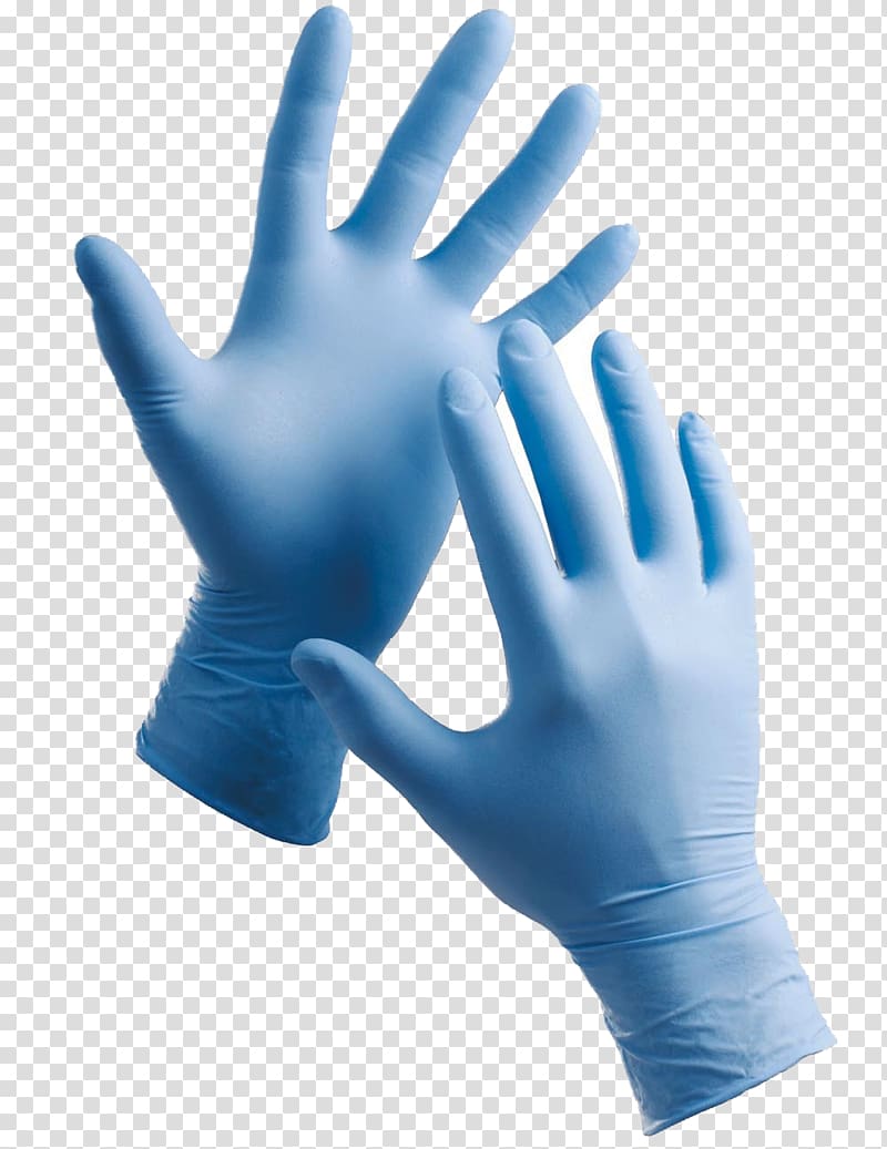 Medical glove Nitrile rubber Latex, purple transparent background PNG clipart