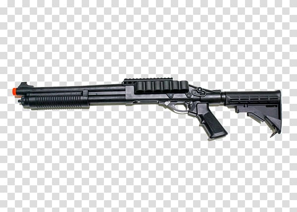 Assault rifle Airsoft Guns Shotgun Firearm, big gun transparent background PNG clipart