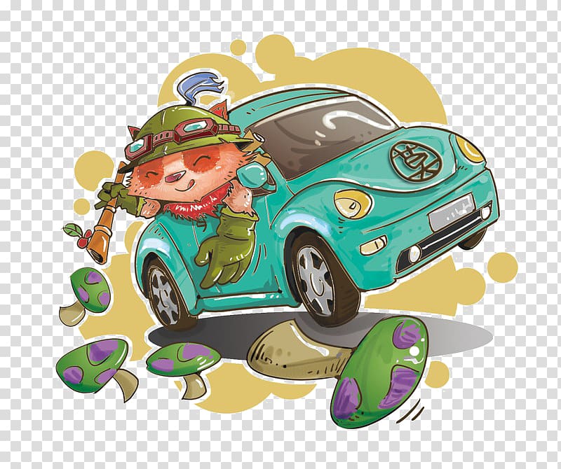 League of Legends Hero Icon, Driving dirty little bear transparent background PNG clipart
