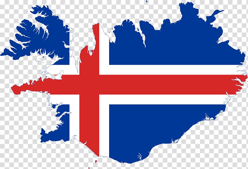 Flag of Iceland Map, map transparent background PNG clipart