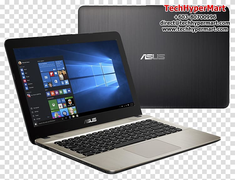 Laptop Intel Core ASUS Notebook X441, color package transparent background PNG clipart