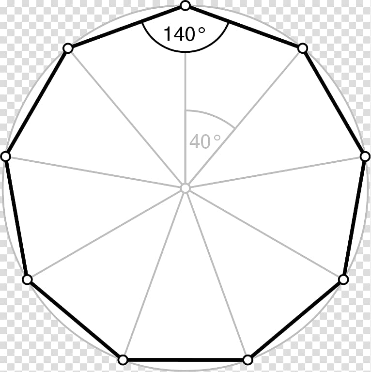 Regular polygon Icosagon Decagon Internal angle, polygon transparent background PNG clipart