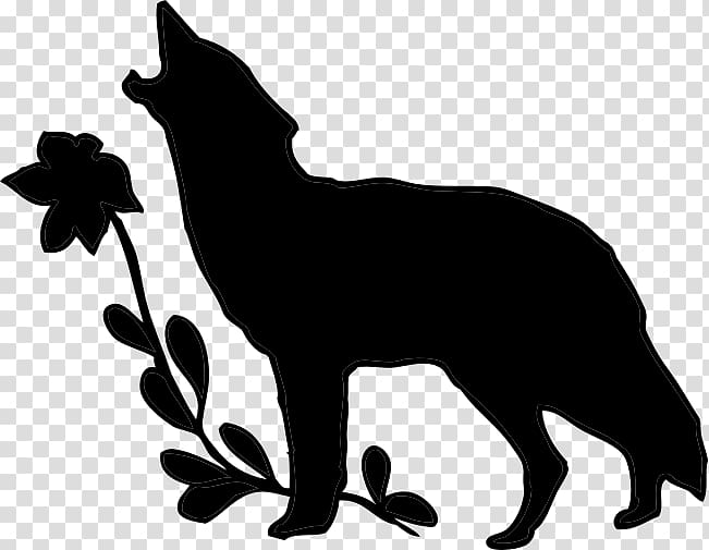 Wolf Walking Silhouette Drawing , wolf transparent background PNG clipart