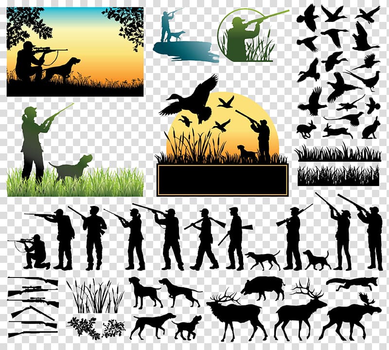 hunter and prey transparent background PNG clipart