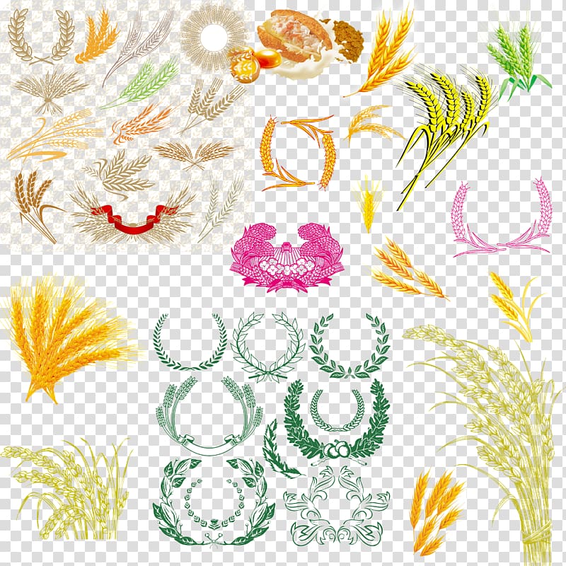 Graphic design Pattern, Wheat transparent background PNG clipart