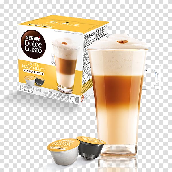 Latte macchiato Dolce Gusto Caffè macchiato Coffee, Latte Macchiato transparent background PNG clipart