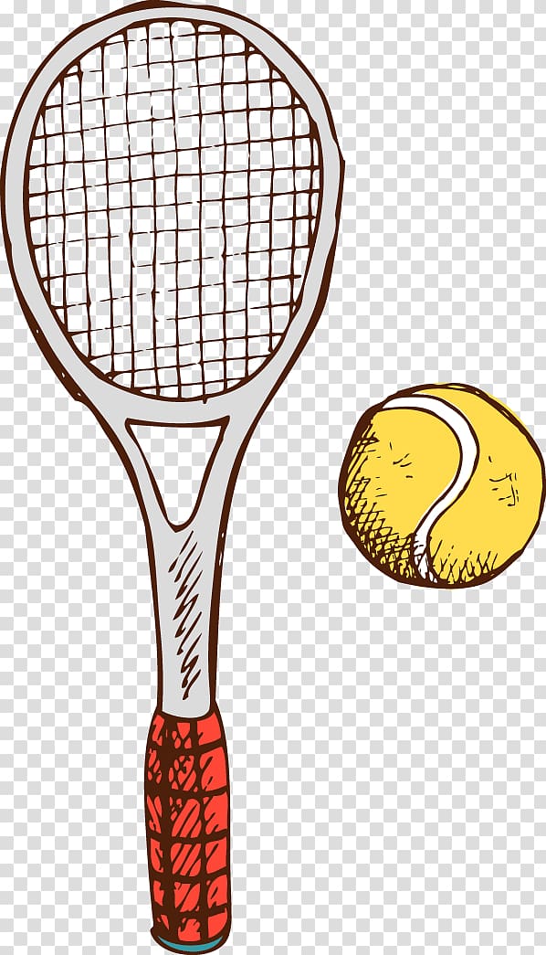 Racket Tennis Rakieta tenisowa, cartoon tennis racket transparent background PNG clipart