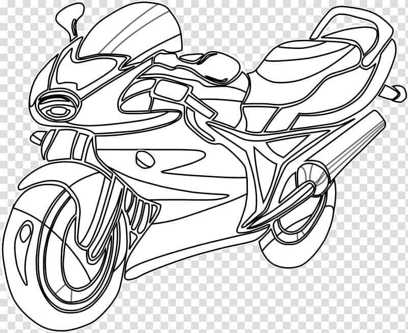 Motorcycle Harley-Davidson Honda Chopper Coloring book, motorcycle printing transparent background PNG clipart