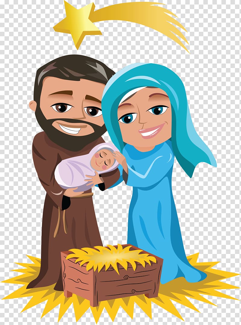 Holy Family Nativity of Jesus Nativity scene Christmas Child Jesus, Jesus transparent background PNG clipart