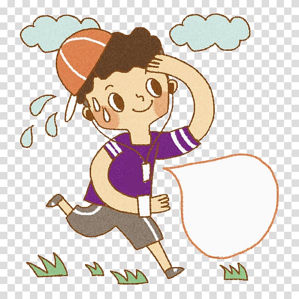 Cartoon , Running boy transparent background PNG clipart