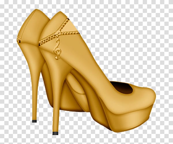Shoe High-heeled footwear , A pair of high heels transparent background PNG clipart