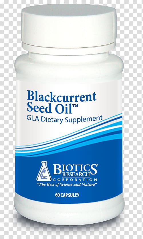 Biotics Research Corporation Dietary supplement Capsule Biotics Research Drive, Blackcurrant Seed Oil transparent background PNG clipart