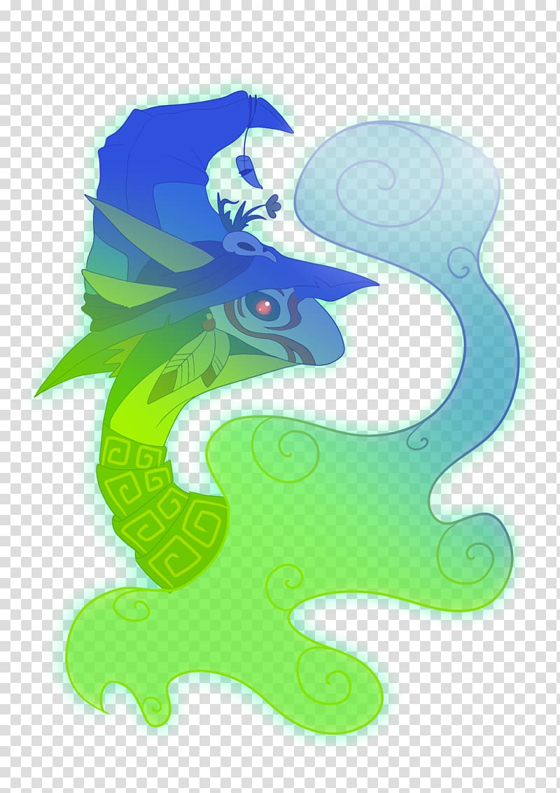 Seahorse Green Legendary creature , o2o transparent background PNG clipart