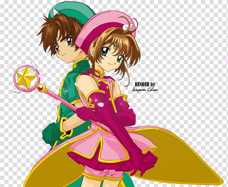 Sakura Kinomoto Syaoran Li Cardcaptor Sakura Anime Cartes de Clow, Anime transparent background PNG clipart