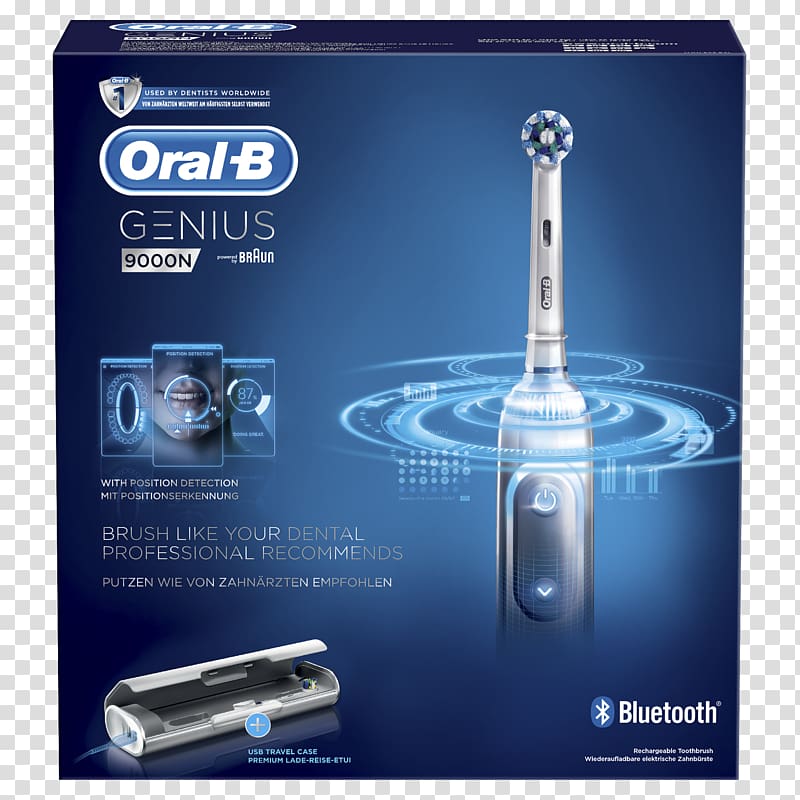 Electric toothbrush Oral-B Genius 9000 Braun Oral-B Genius 9100 S Hardware/Electronic, Toothbrush transparent background PNG clipart
