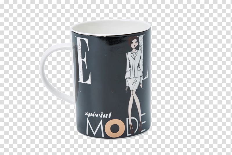 Coffee cup Mug Bone china Fashion Elle, mug transparent background PNG clipart