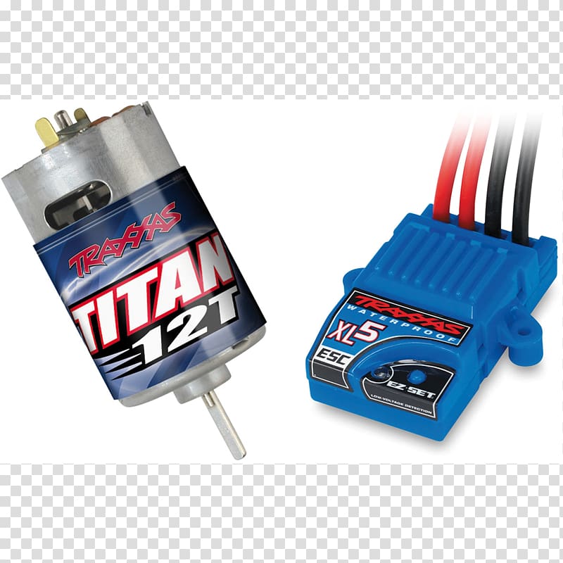 Traxxas Electric motor Radio-controlled car Electronic speed control Four-wheel drive, car transparent background PNG clipart
