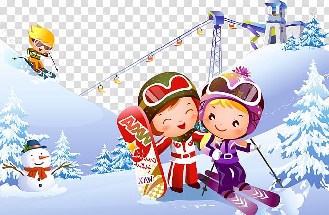 Skiing Winter , Snow skiing transparent background PNG clipart