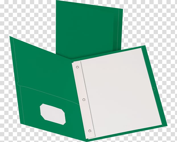Paper File Folders Fastener Box Business Cards, Green 2 Pocket Folders transparent background PNG clipart