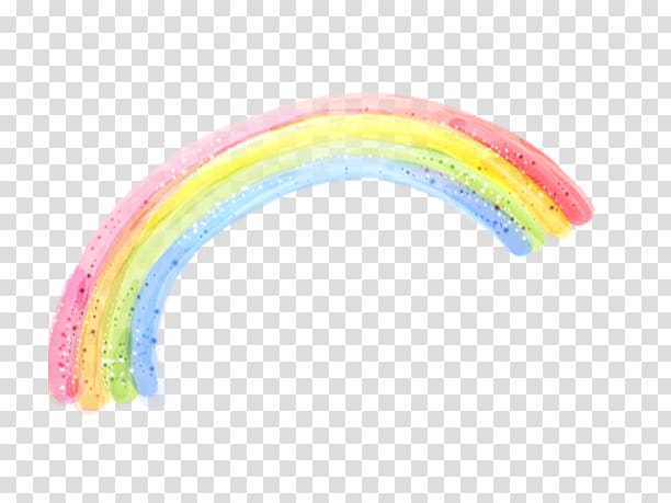Yellow Font, Cartoon Rainbow transparent background PNG clipart