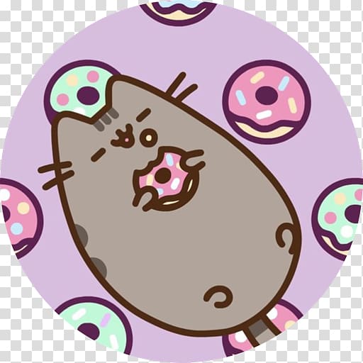 Cat Pusheen Donuts Stuffed Animals & Cuddly Toys Bag, Cat transparent background PNG clipart