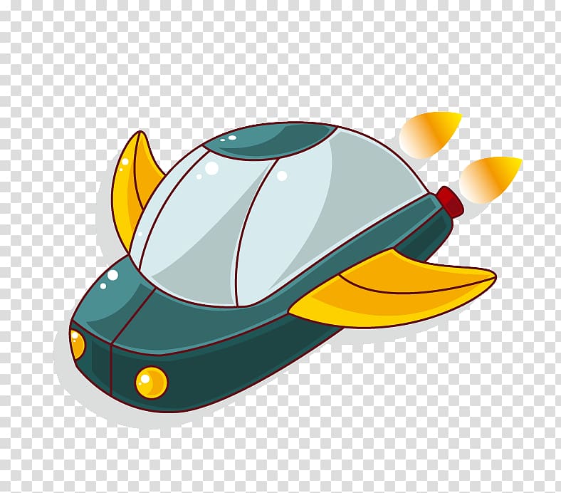 Spacecraft Cartoon Illustration, spaceship transparent background PNG clipart