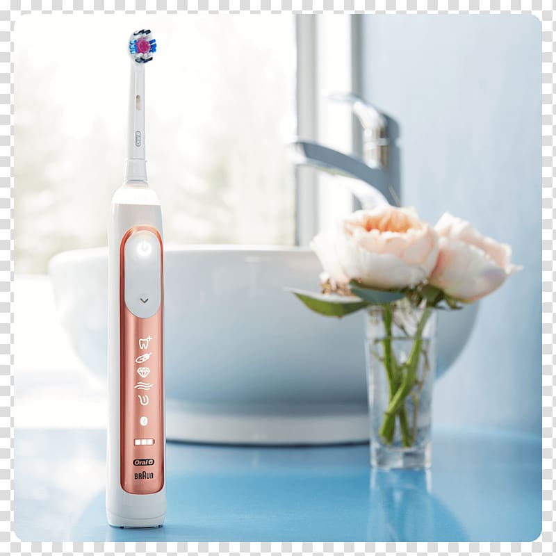Electric toothbrush Oral-B Tooth brushing, toothpaste transparent background PNG clipart