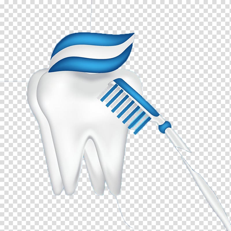 Toothbrush Toothpaste Euclidean , Blue toothbrush and tooth transparent background PNG clipart