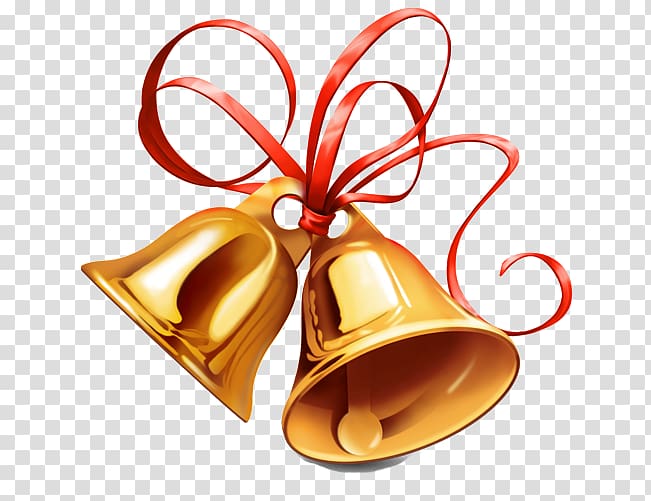 Computer Icons Christmas , Gold decoration bell transparent background PNG clipart