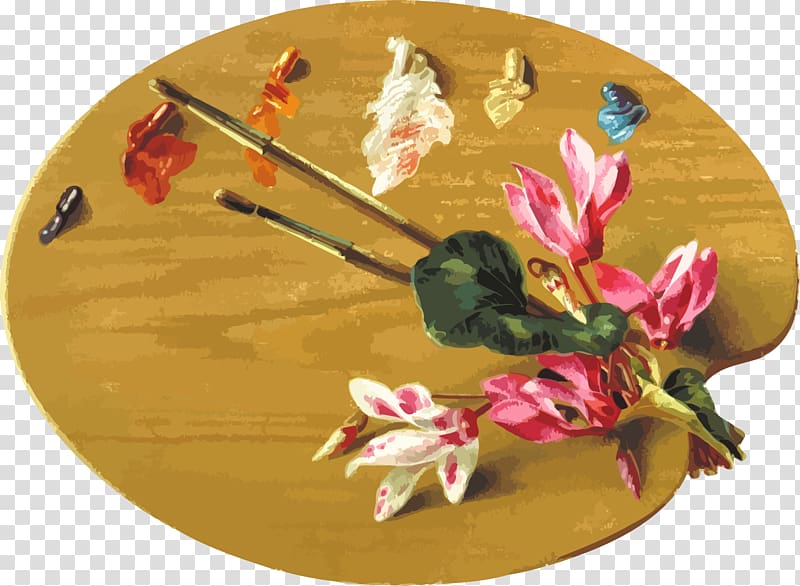 Palette Artist Visual arts, Watercolor painting paintbrush transparent background PNG clipart