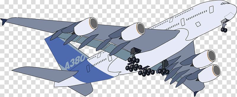 Airbus A380 Airplane Aircraft Flight, Plane transparent background PNG clipart