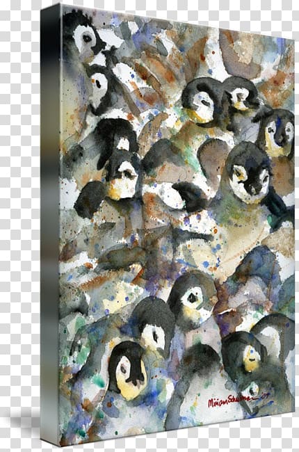 Penguin Watercolor painting Oil painting Art, Watercolor nursery transparent background PNG clipart