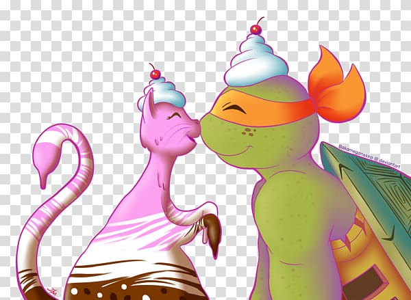 Michaelangelo Ice cream Teenage Mutant Ninja Turtles 2: Battle Nexus Raphael Splinter, cute little kitty transparent background PNG clipart