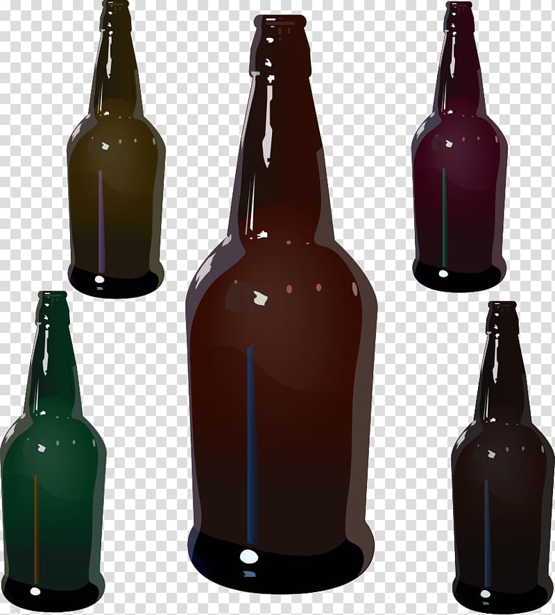 Beer bottle Wine, Beer bottle design transparent background PNG clipart
