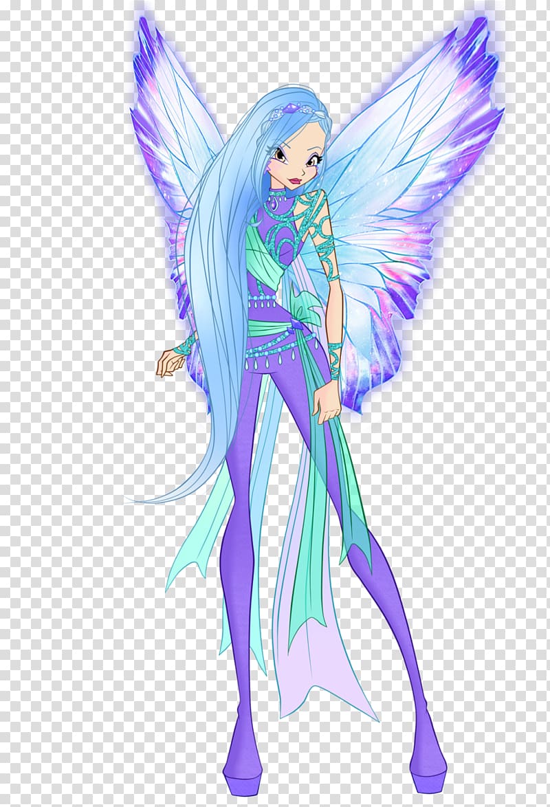 The Fairy with Turquoise Hair Drawing, Dark Beautiful transparent background PNG clipart